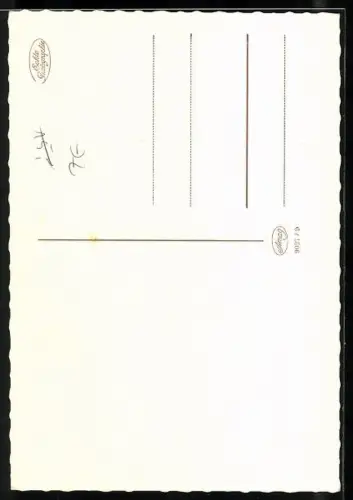 AK Erklärung der Briefmarkensprache, verliebtes Paar