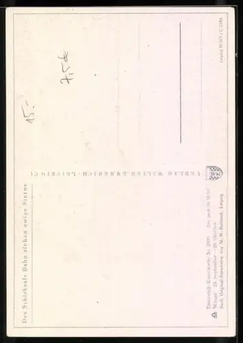 AK Sternzeichen Waage, Blumen-Waage im Garten