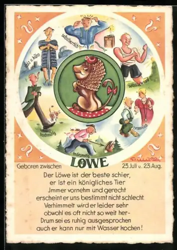 AK Löwe, Sternzeichen, Horoskop, Astrologie