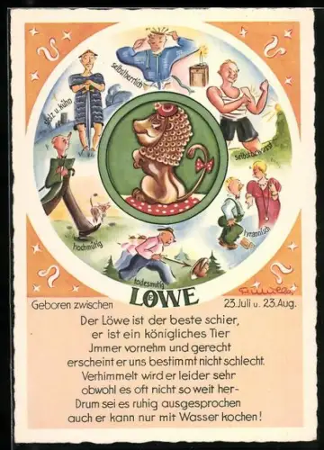 AK Löwe, Sternzeichen, Horoskop, Astrologie