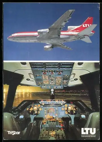 AK Verkehrs-Flugzeug vom Typ TriStar L-1011-500 der LTU