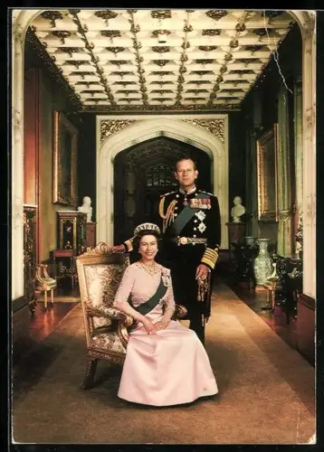 AK Königin Elizabeth und der Herzog von Edinburgh