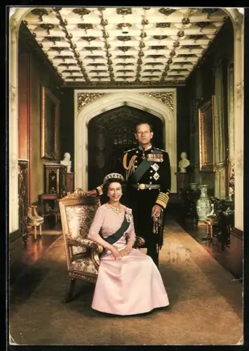AK Königin Elizabeth und der Herzog von Edinburgh