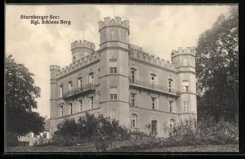 AK Berg am Starnberger See, Königliches Schloss