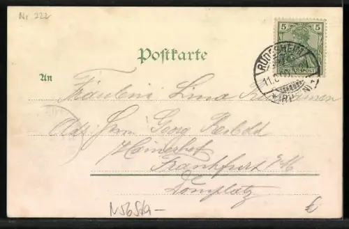 AK Koblenz, Festung Ehrenbreitstein, Dampfer auf dem Rhein