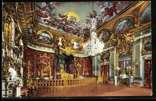 AK Herrenchiemsee, Schloss, Prunkgemach, Innenansicht