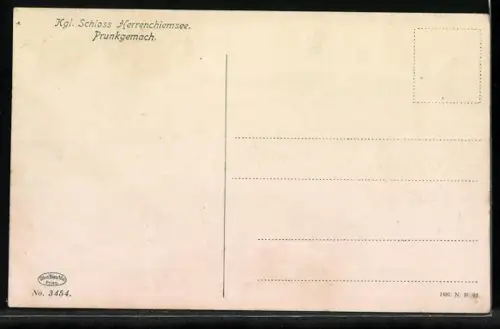 AK Herrenchiemsee, Schloss, Prunkgemach, Innenansicht