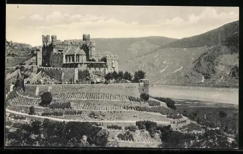 AK Reichenstein, Blick zur Burg