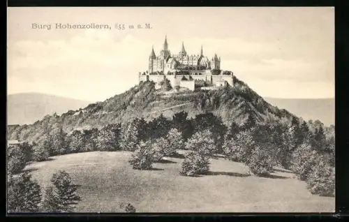 AK Burg Hohenzollern, Gesamtansicht