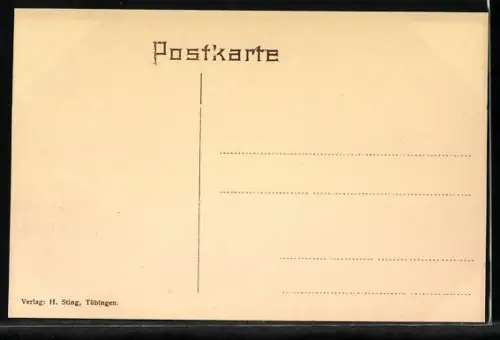 Künstler-AK Burg Hohenzollern, Auguste Victoria und Wilhelm II., Wappen