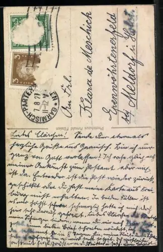 AK Blick auf Schloss Neuschwanstein