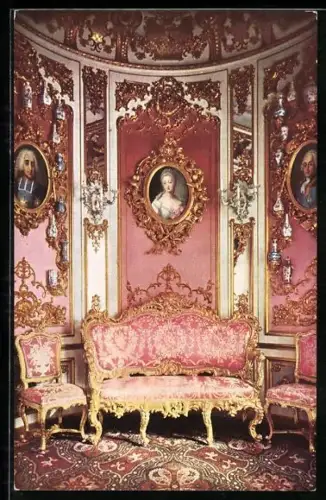 AK Rosa-Kabinett im Schloss Linderhof