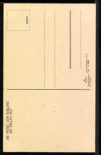 AK Burg Eltz, Ansicht mit Brücke