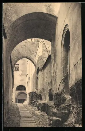 AK Felsengang der Schloss Weesenstein