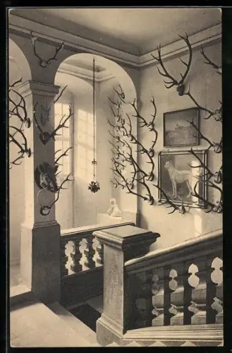 AK Müglitztal, Aufgang im Schloss Weesenstein