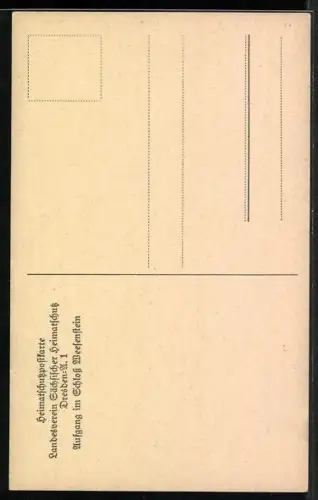 AK Müglitztal, Aufgang im Schloss Weesenstein