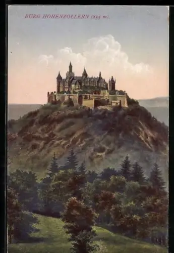 AK Burg Hohenzollern mit Umgebung