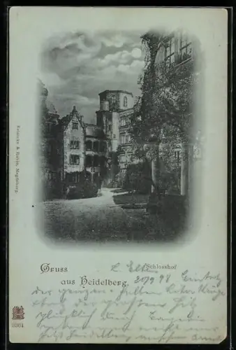 Mondschein-AK Heidelberg, Schlosshof