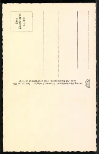 AK Königsschloss Neuschwanstein aus der Vogelschau