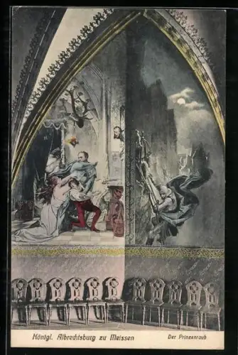 AK Meissen, Albrechtsburg, Wandgemälde Der Prinzenraub
