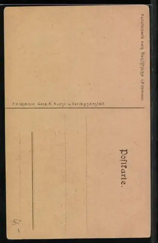 AK Eisenach, Blick auf die Wartburg