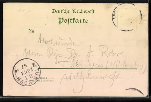 Lithographie Heidelberg, Zum Altan, Festung