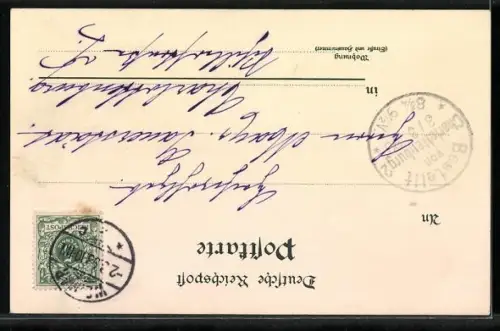 Lithographie Wartburg /Thüringer Land, Mit Schwarzburg, Dom in Erfurt und Rudelsburg