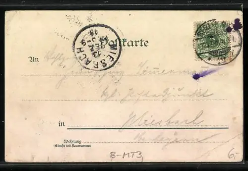 Lithographie Berlin, Königliches Schloss, Denkmal Wilhelms des Grossen und Kaiser-Wilhelm-Brücke