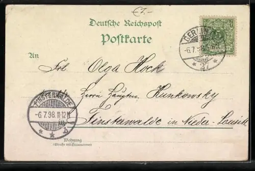 Lithographie Berlin, Königliches Schloss, Denkmal d. Grossen Kurfürsten und Neuer Dom