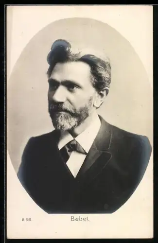 AK August Bebel im Anzug