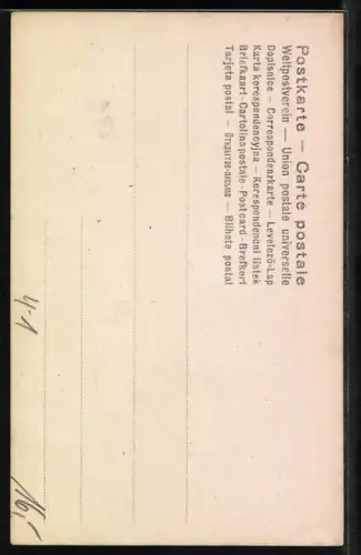 AK August Bebel im Anzug