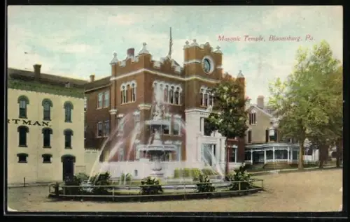 AK Bloomsburg, PA, Masonic Temple, Freimaurer