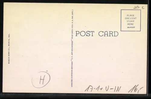 AK Muncie, IN, Masonic Temple, Freimaurer