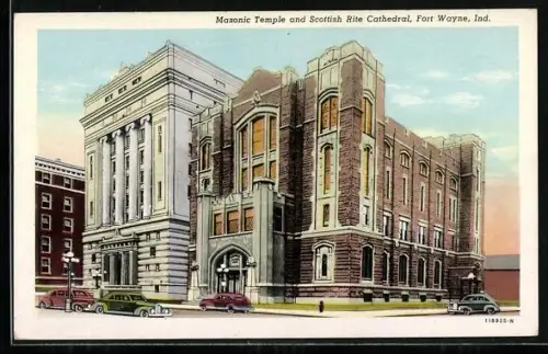 AK Fort Wayne, IN, Masonic Temple and Scottish Rite Cathedral