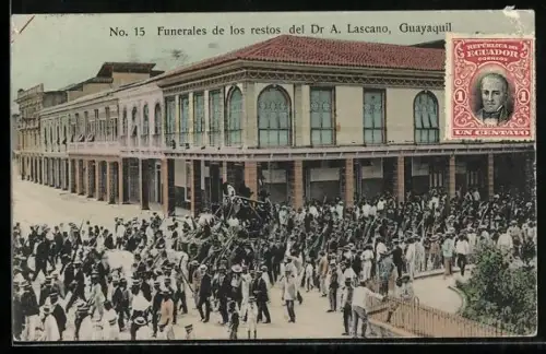 AK Guayaquil, Funerales de los restos del Dr. A. Lascano