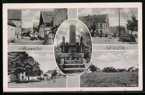 AK Kreschitz, Borde Selz, Hauptstrasse, Hocke`s Gasthaus, Im Süsslich