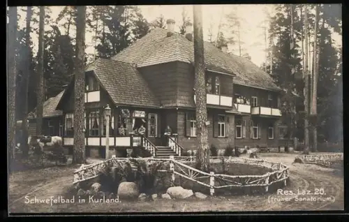 AK Schwefelbad in Kurland, Res. Laz. 20 1916