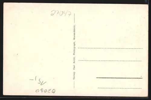 AK Waren, Hafenpartie bei Sturm