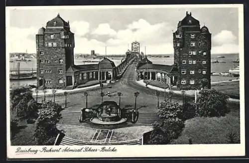 AK Duisburg-Ruhrort, Rheinbrücke