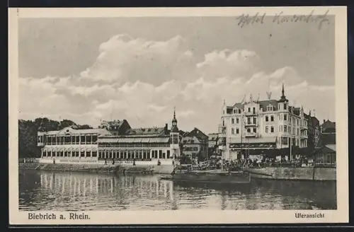 AK Biebrich a. Rhein, Hotel Nassau und Krone, Bes. Heinrich Abler