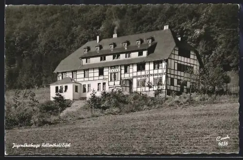 AK Hellenthal /Eifel, Blick auf die Jugendherberge, Inh. Geschw. Hensen
