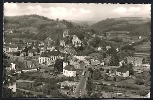 AK Schleiden /Eifel, Blick vom Hähnchen mit Kirche und Umgebung