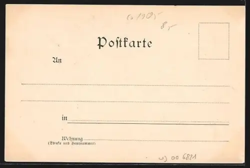 AK Potsdam, Eingang zum Wildpark mit Turm