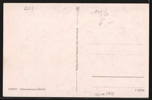 AK Demmin, Blick auf den Ort mit Kirche