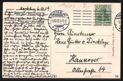 AK Magdeburg, Ortspartie an der Dampferanlagestelle