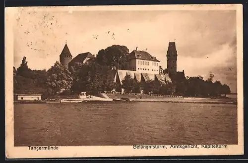 AK Tangermünde, Gefängnisturm, Amtsgericht und Kapitelturm