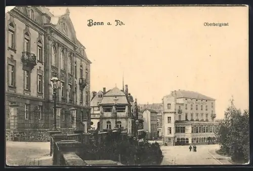 AK Bonn a. Rh., Oberbergamt und Hotel Rheineck, Ortspartie