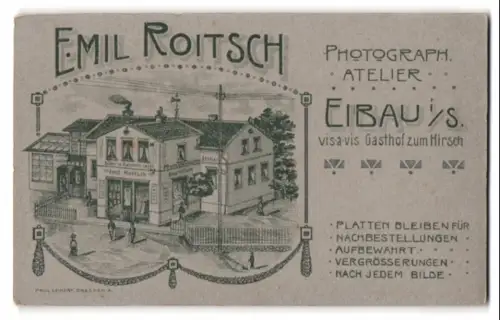 Fotografie Emi Roitsch, Eibau i. Sa., das Atelierhaus mit Schaufenster