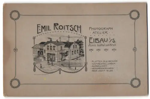 Fotografie Emil Roitsch, Eibau i. Sa., Blick auf das Fotoatelier