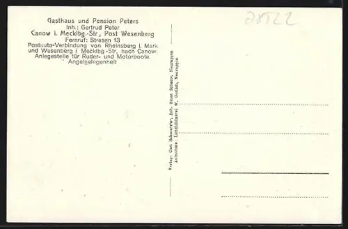 AK Canow i. Mecklbg., Schleuse mit Zugbrücke